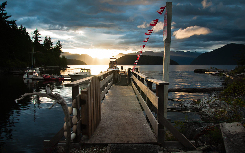 Sunset at West's Resort Egmont, BC Ryan Hirakida Flickr