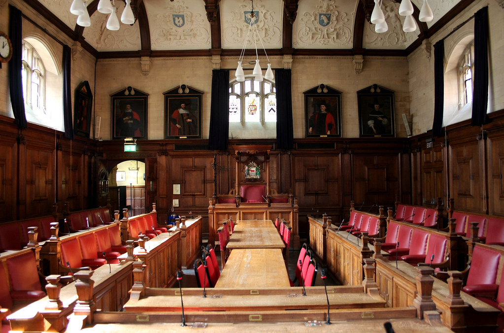 Oxford city council chamber. Oxford. poacher rtd Flickr