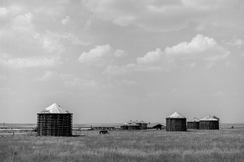 "Grain Silos, Montana" central Montana, 2014 Fuji GA645zi … Flickr