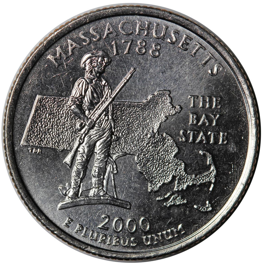 US State Quarter Massachusetts RussellHarryLee Flickr
