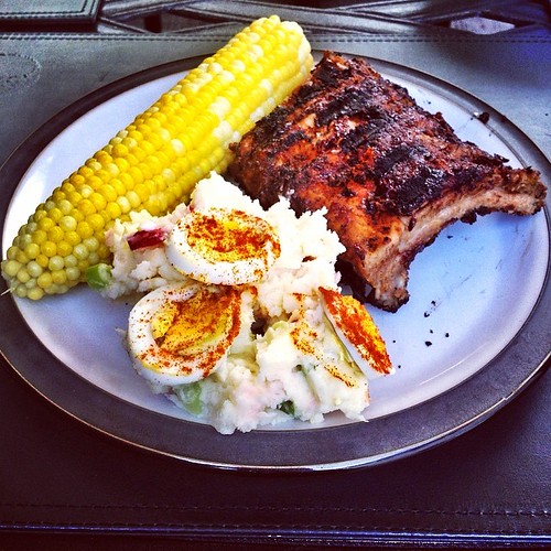 Ribs, Corn & Potato Salad. Down Home Cookin! Chris Shepherd Flickr