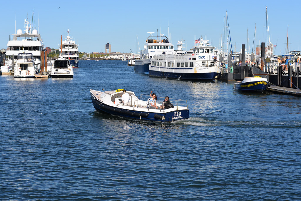 FLO Water Taxi in Boston Harbor Logan Airport control towe… Flickr