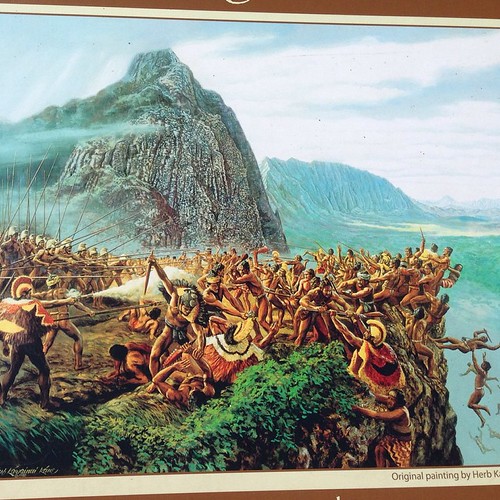 Hawaiian History at Pali Lookout on Oahu's Koolau Mountain… Flickr