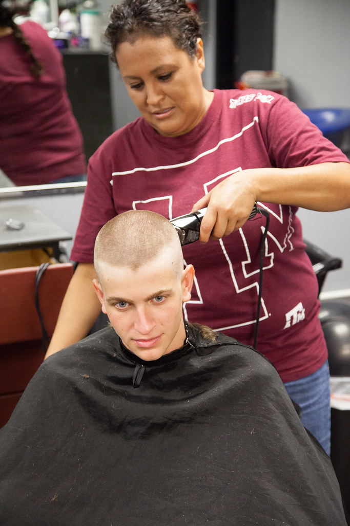 FOW Haircuts Freshmen receive their first haircut. Texas A&M Corps