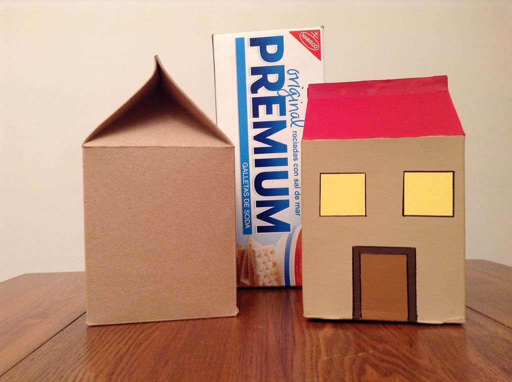 cracker box house My how to video at Flickr