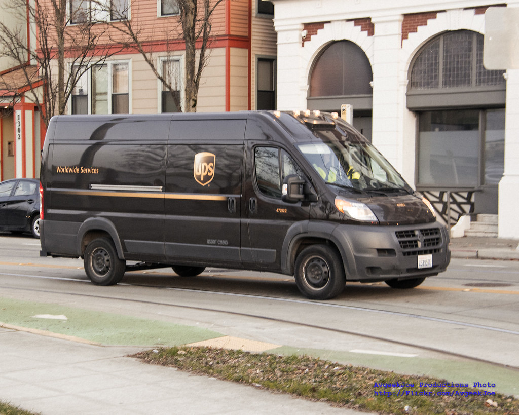 UPS Dodge Ram Promaster on Seattle Streets PHOTO CREDIT J… Flickr