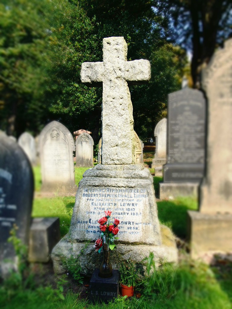 RS Lowry Gravestone at Southern Cemetery, Manchester Gentleman_Dude