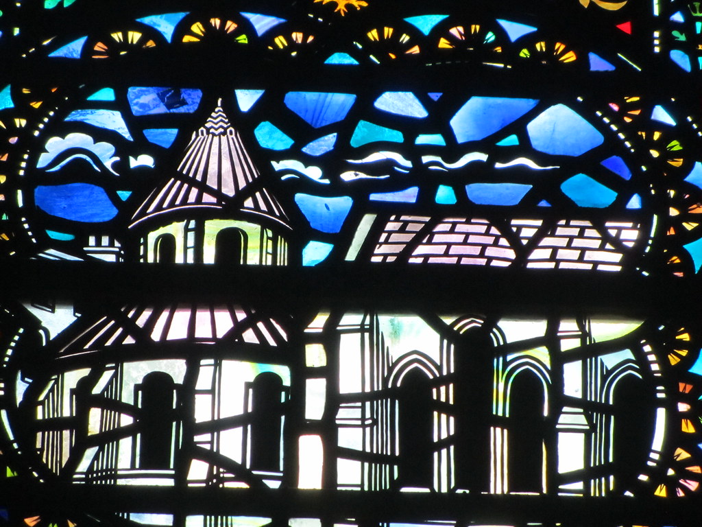 UK London Temple Temple Church Stained glass Dep… Flickr