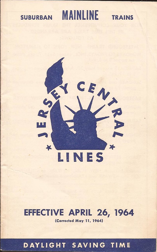 Jersey Central Lines Suburban Mainline Trains timetable … Flickr