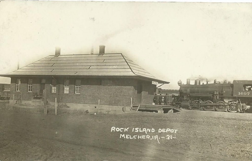 Melcher, Iowa, Rock Island Railroad, Depot, Station Flickr