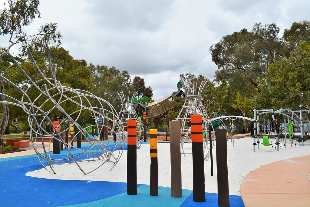 Bibra Lake Regional Playground The 7,000m2 fenced park is … Flickr