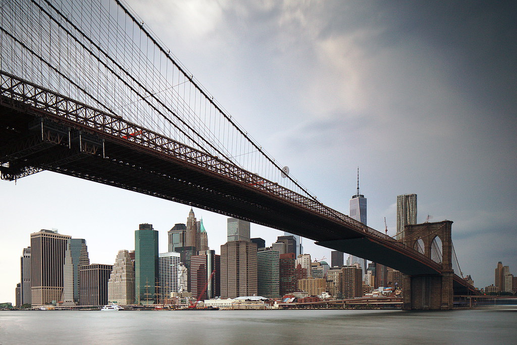 Brooklyn Bridge, Downtown Manhattan, and Freedom Tower, go… Flickr