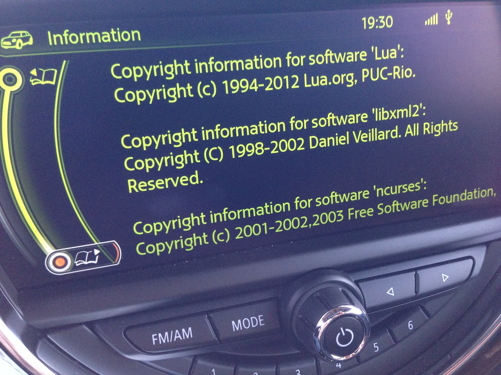 IMG_3685 2014 Mini Cooper software license screens alikins Flickr