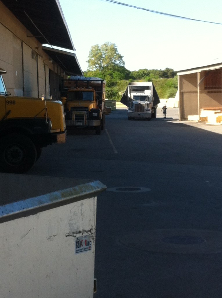 Falmouth Lumber Trucks Peeking out from the left Volvo Fl… Flickr