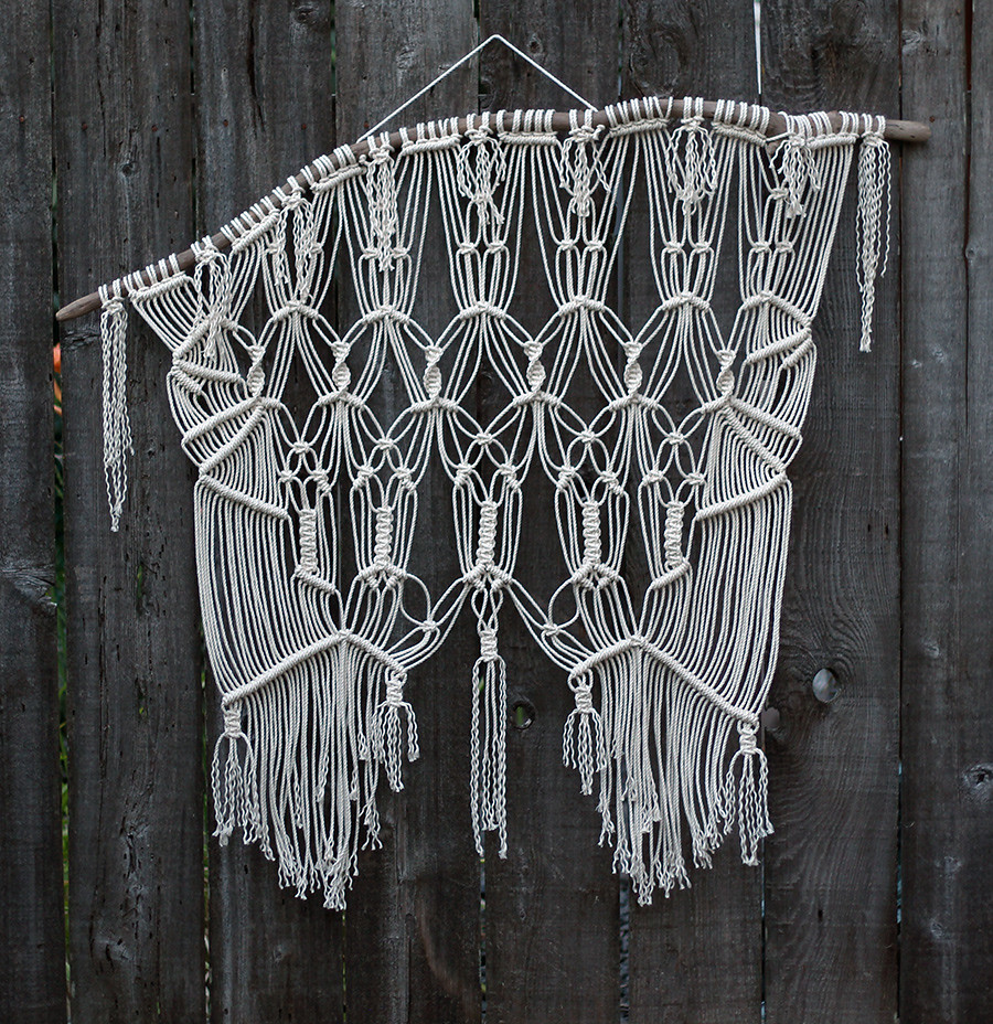 Macrame Wall Hanging Made for an alternative head board ww… Flickr
