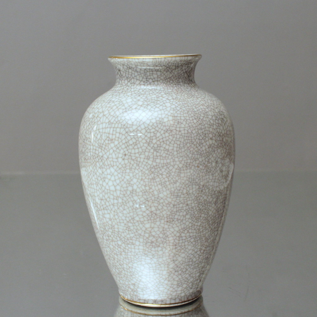 Rosenthal Vase mit Craquelee Dekor in grau Rosenthal Vas… Flickr