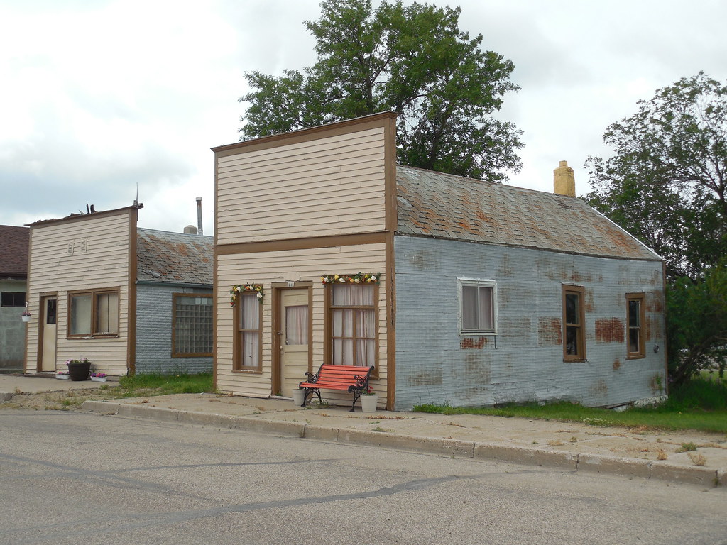 Old Tin Sided Buildings McClusky, North Dakota Flickr