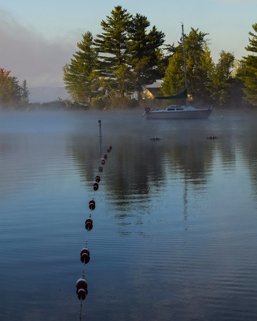 Early Morning Fog on the Lake Long Lake, Harrison, Maine Flickr