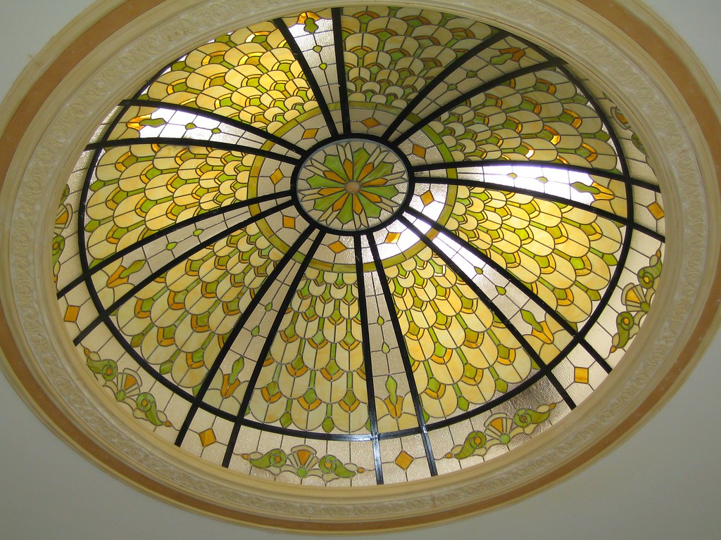 Stained Glass Skylight Dome Private Estate, Arcadia, Calif… Flickr
