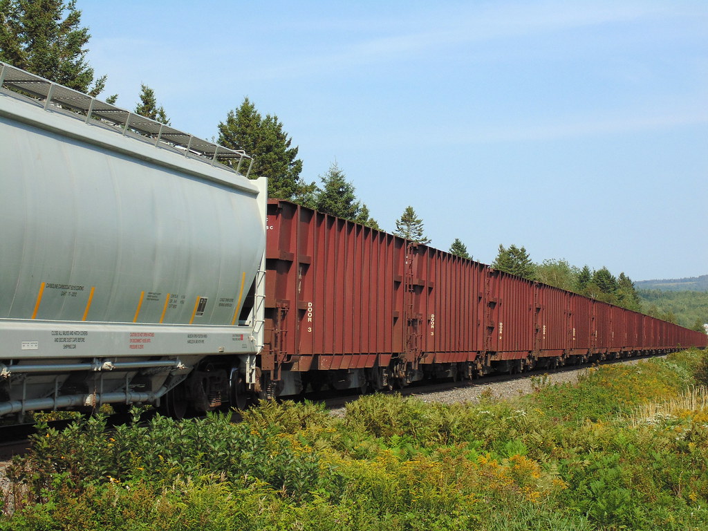 Herzog Ballast Cars A string of 54 empty ballast cars to b… Flickr