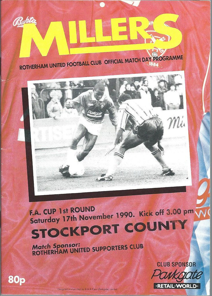 Rotherham United v Stockport County 17.11.90 FA Cup 1st Ro… Flickr