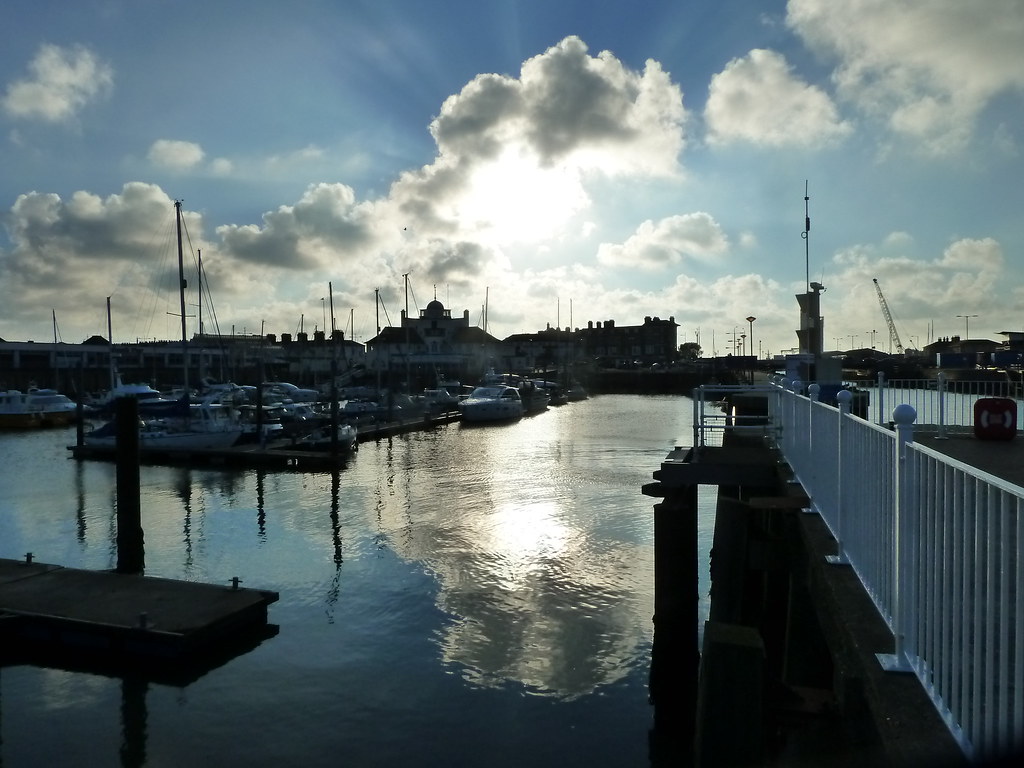 Lowestoft Yacht basin seen against the afternoon light Flickr