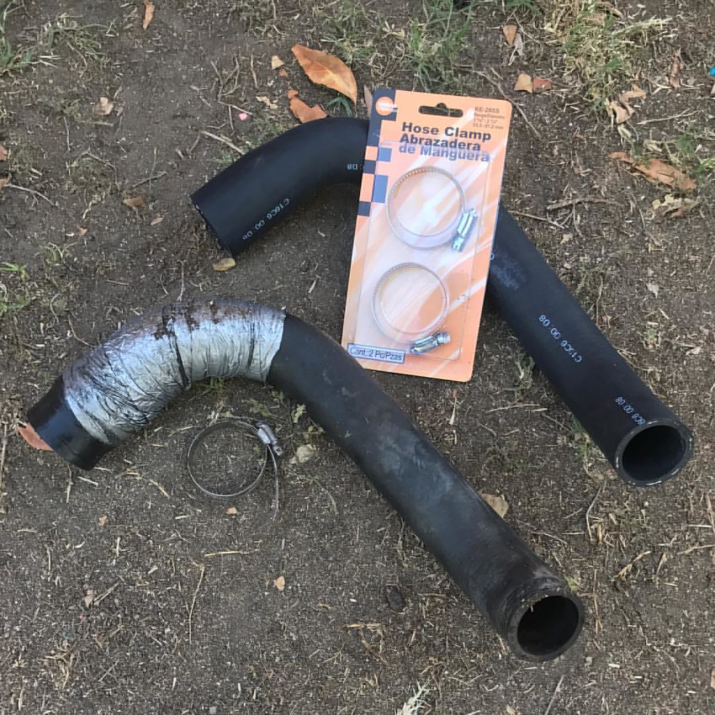 Radiator hose bursted a hole and I had to use duct tape fo… Flickr