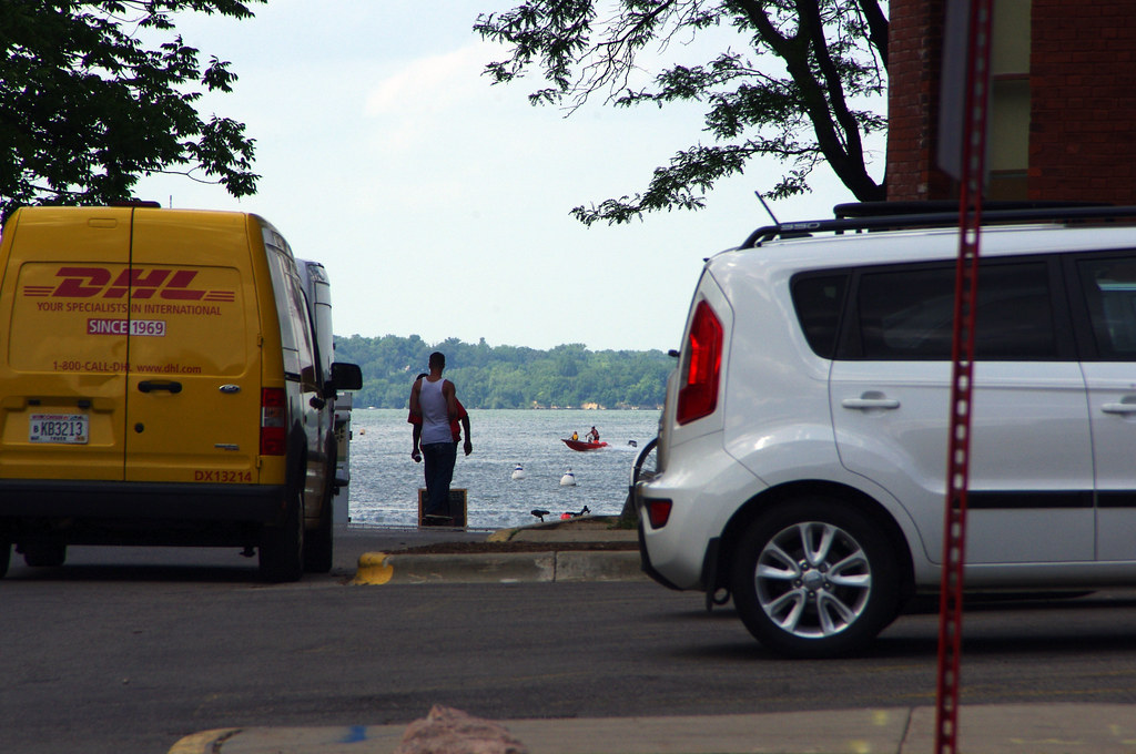 DHL Van and Lake Mendota in distance UWMadison and Lake M… Flickr