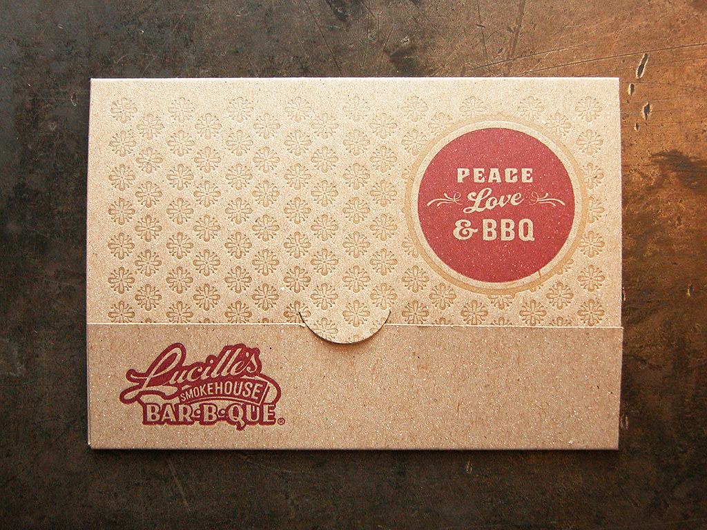Lucille's BBQ Gift Card Holder Letterpress gift card holde… Flickr