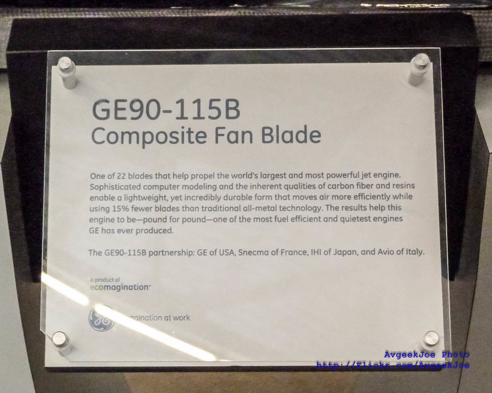 GE90115B Composite Fan Blade 2 of 2 Description For this… Flickr