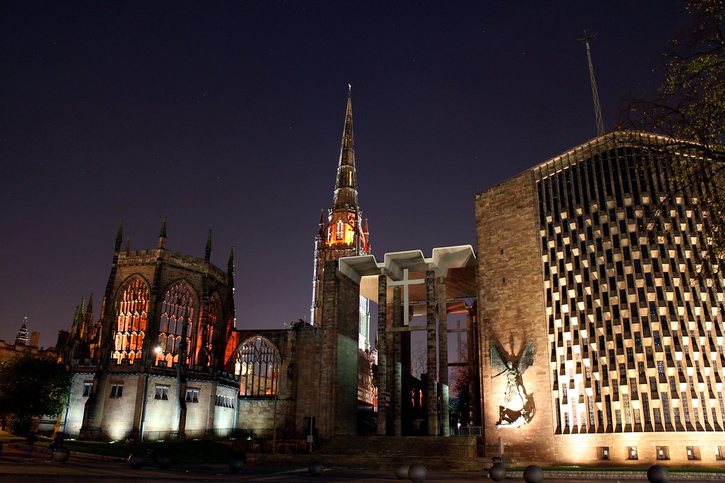 Coventry Cathedral by night Coventry Cathedral © 2014 Si C… Flickr