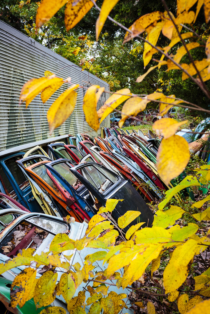 Fall Salvage Yard B&C Salvage Yard near Freeburg in Osage … Flickr