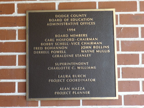 Dodge County Board of Education plaque MJRGoblin Flickr