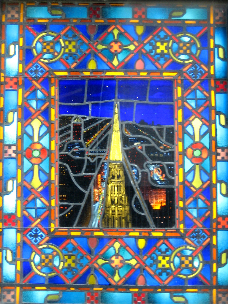 Chicago Temple Stained Glass Depiction of the First United… Flickr