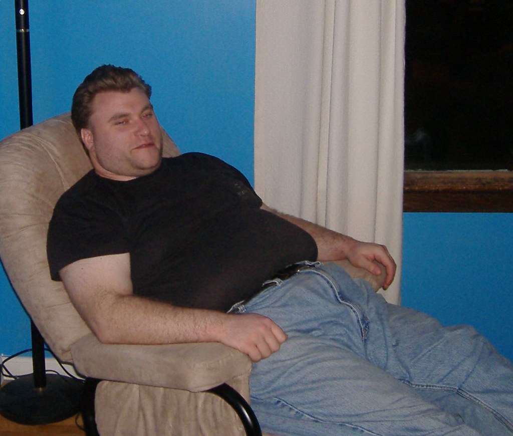 The comfy chair... claims another victim. If he wasn't … Flickr