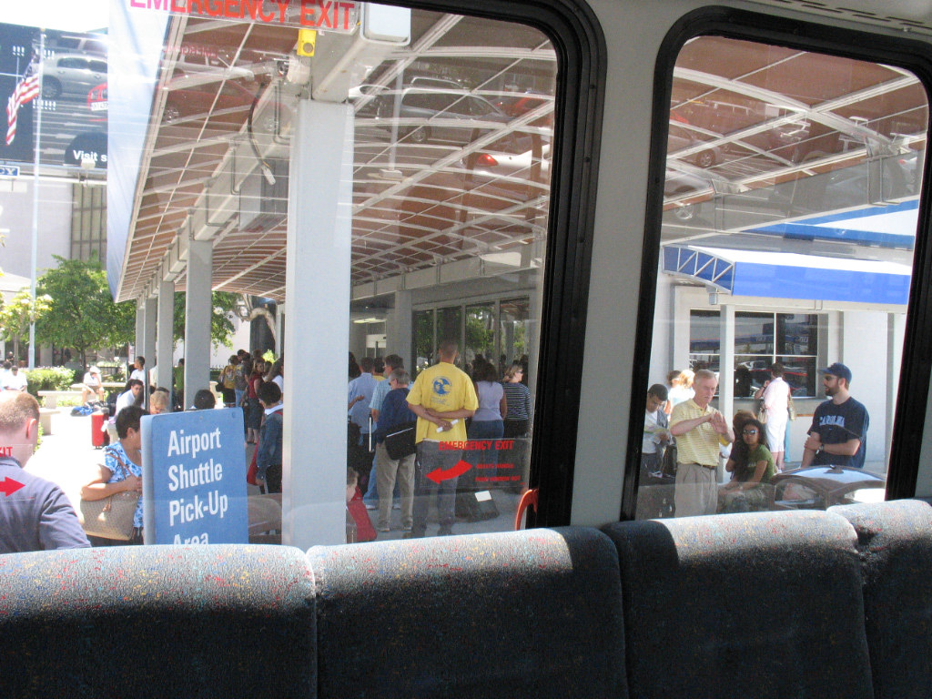 Budget Car Rental is popular This long line of people all … Flickr