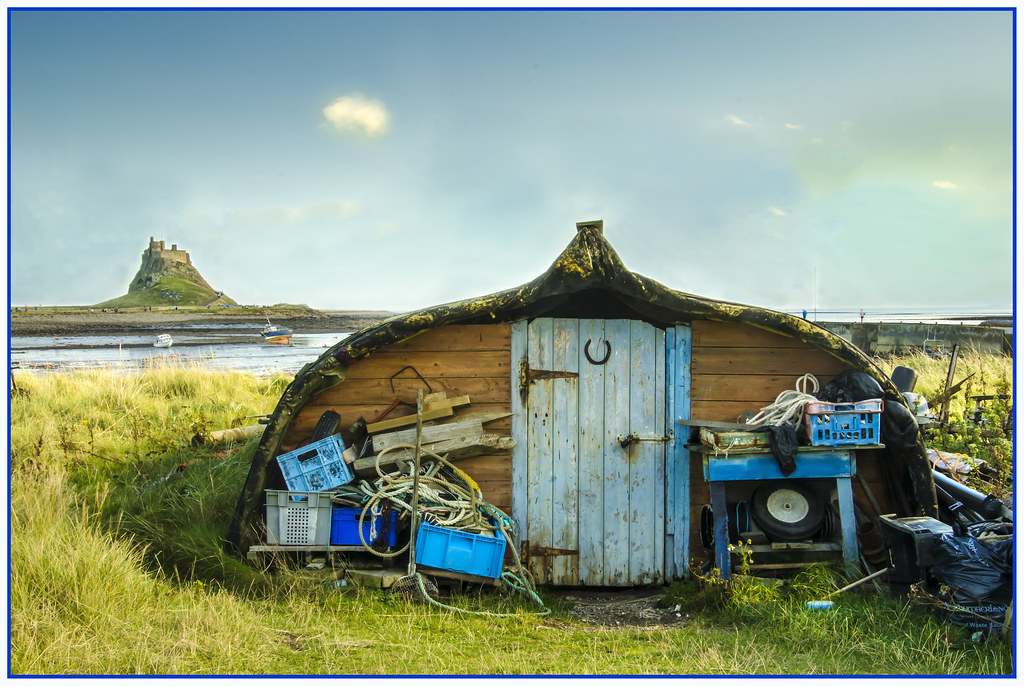 Boat Hut. The upturned herring boats on Lindisfarne are a … Flickr