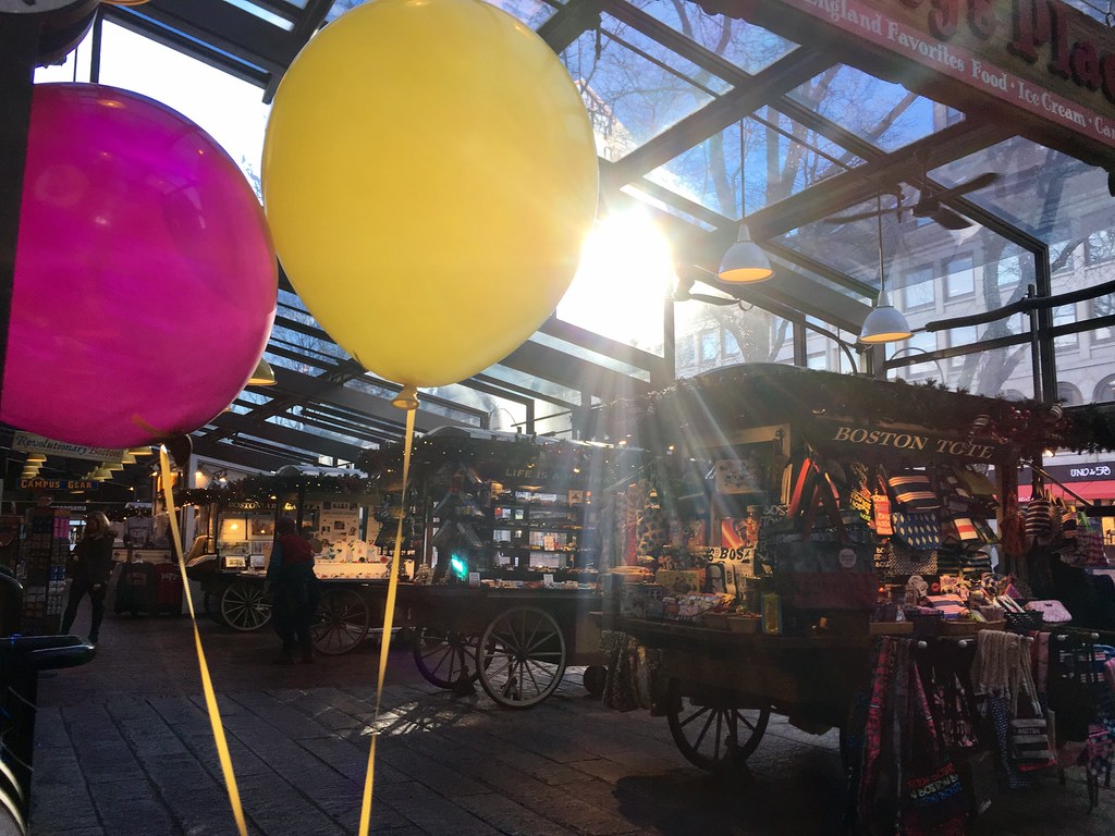Boston Quincy Market Balloon's Light. Andrew Quinney Flickr