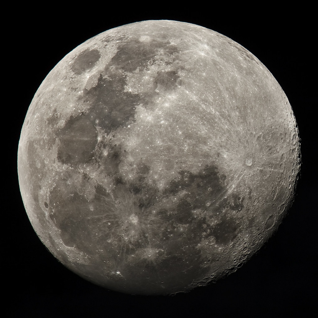 Waxing Gibbous Part II This is another highresolution ima… Flickr