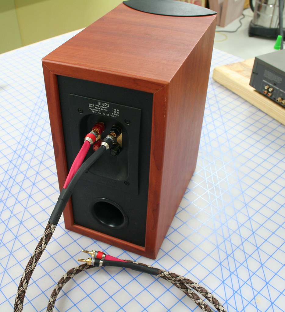 JAMO E825 DIY speaker cables using MediaBridge banana plug… Flickr