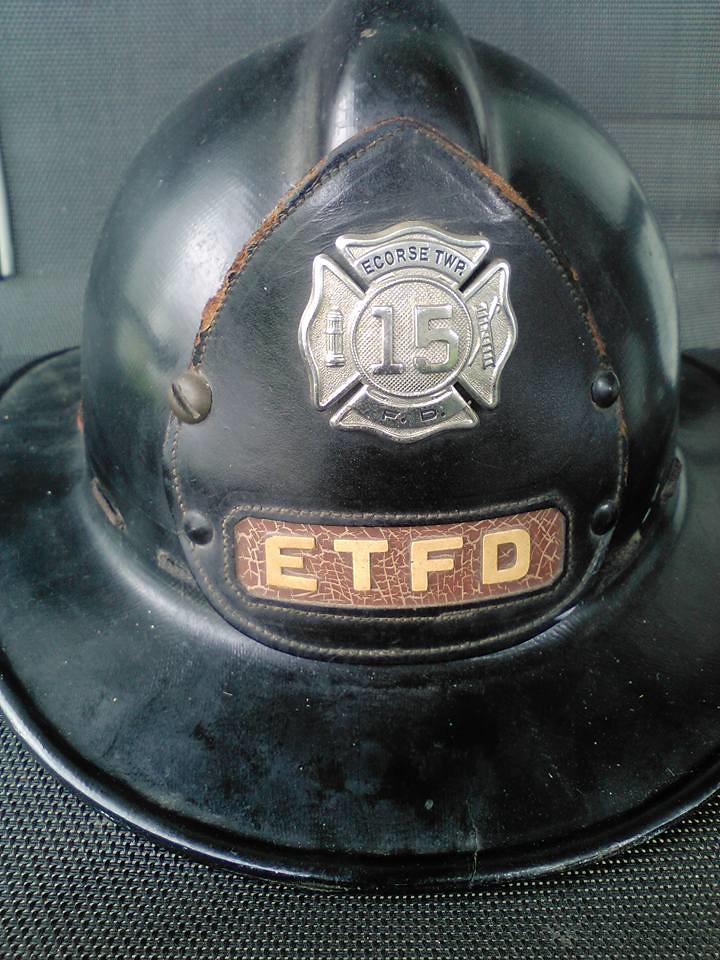 ECORSE TOWNSHIP Fire Department Helmet (from the 1940s or… Flickr