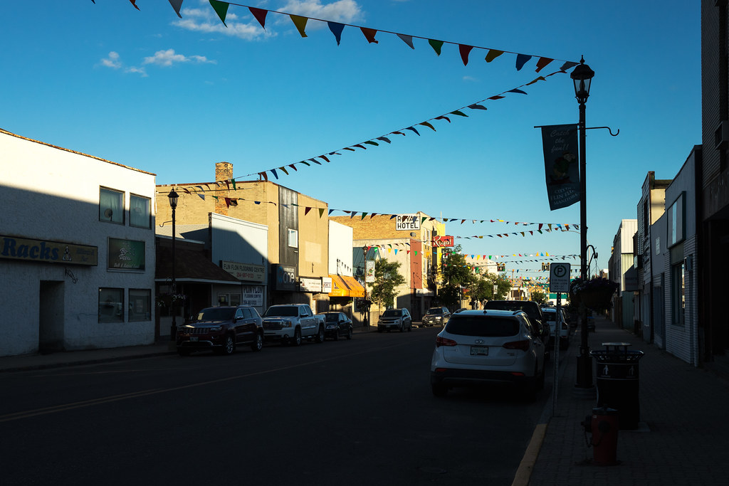 Main Street Flin Flon, Manitoba. Bryan Scott Flickr