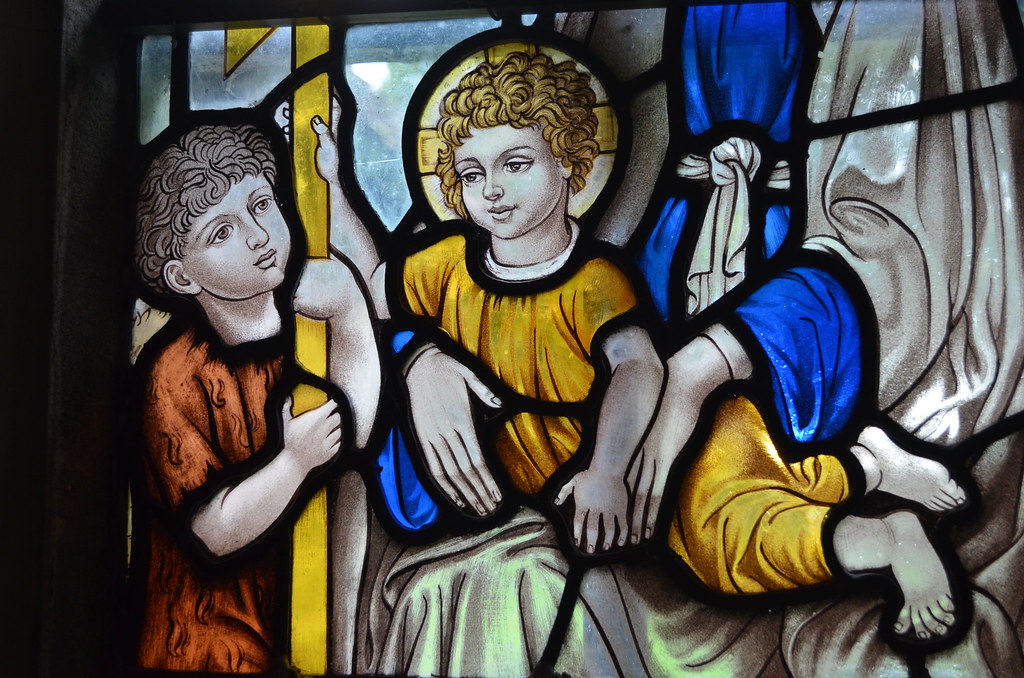 Stained glass window, All Saints' church, Beckley Glass by… Flickr