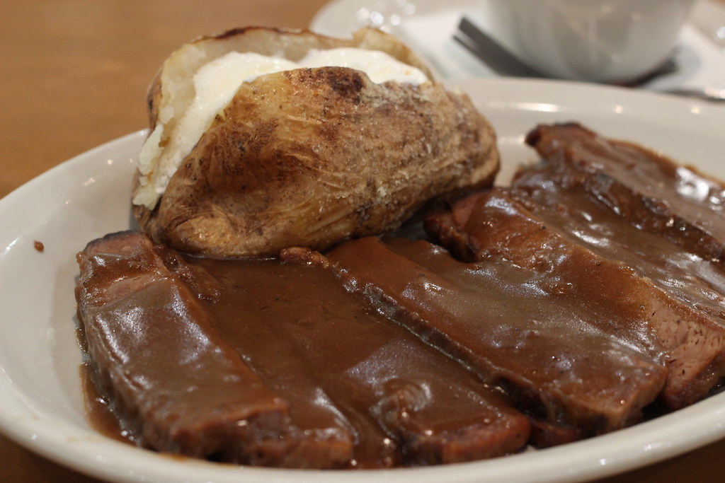 Beef brisket at Texas Roadhouse Devika Flickr