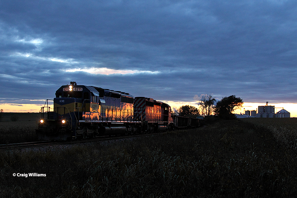 ICE 6211 Eastbound B38 at Lawler Ethanol Plant B38 is done… Flickr