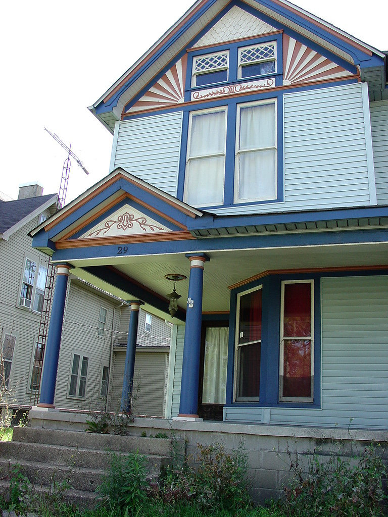 Early 1900's house North Vernon Indiana Colorful paint sch… Flickr