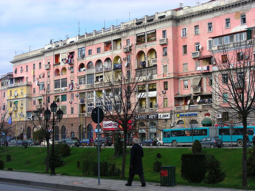 Tirana, Blloku district former high society district. Said… Flickr