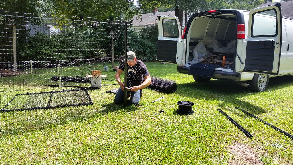 20140910_124555 PETA testing our nonelectric dog fence ki… Victor