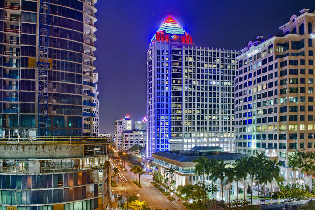 View of downtown Fort Lauderdale, Florida USA / Venice of