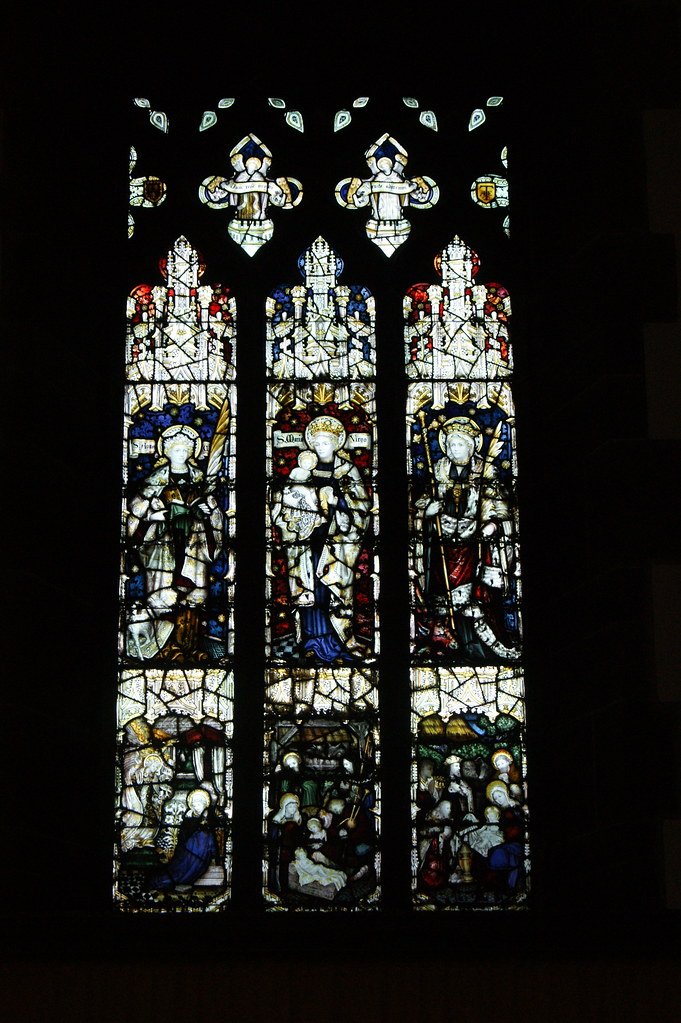 Stained glass windows by Kempe main row left to right ; … Flickr